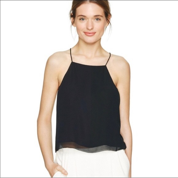 Wilfred Aritzia Rians Tank Blouse 100% Silk Black Extra Small - Picture 10 of 10